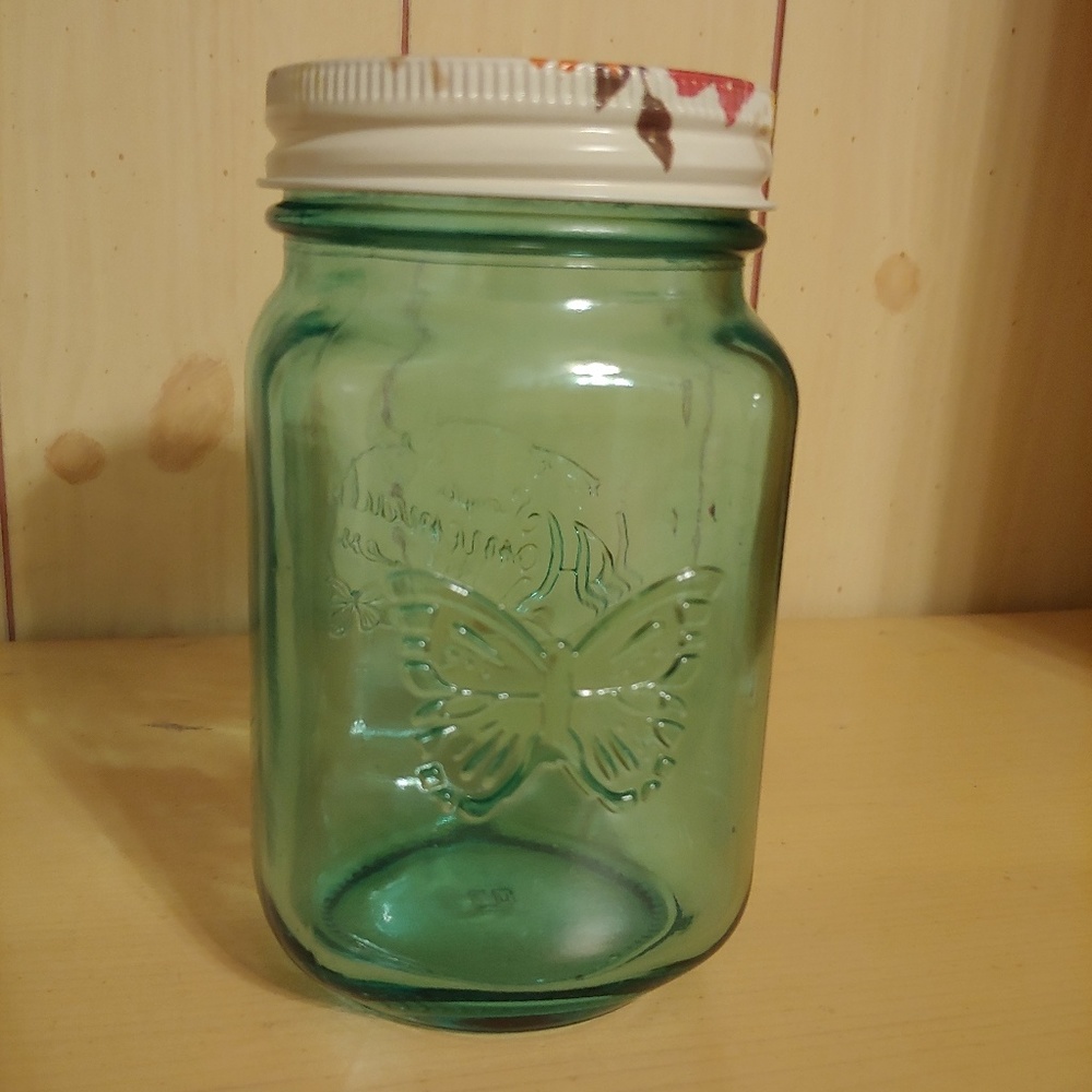 💐Floral mason jar/cup